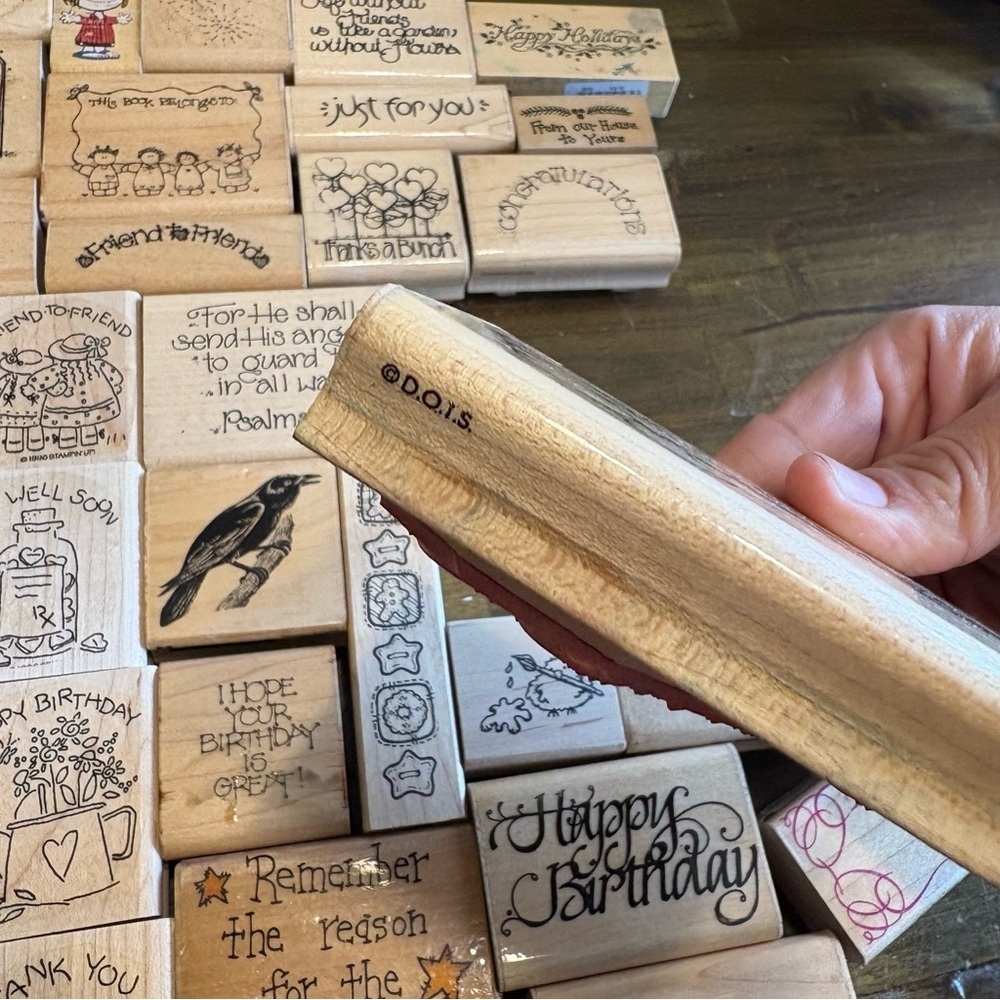 Vintage Rubber Stamps Crafting Scrapbook Crafts D.O.T.S USA 1990’s Y2K - Picture 7 of 15